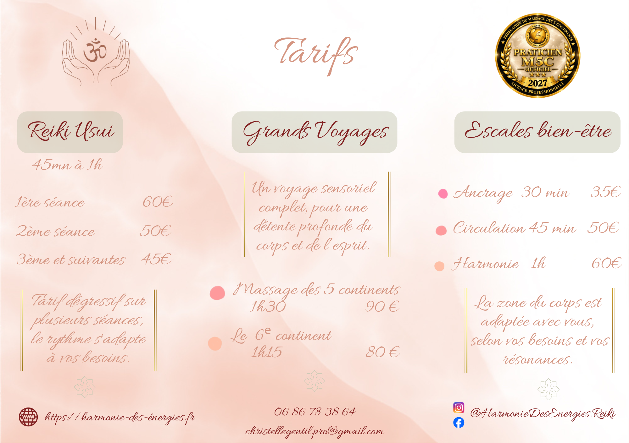 Tarifs